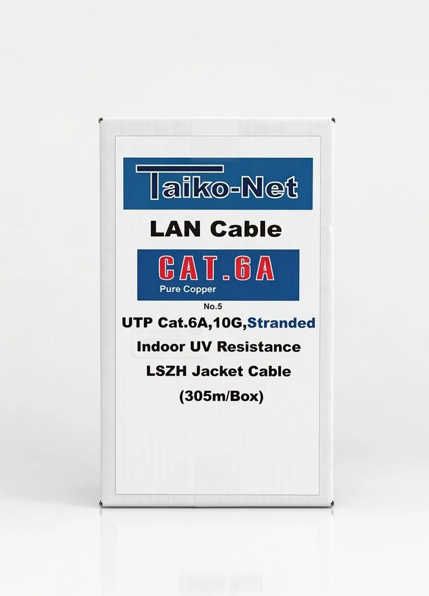 Taiko-Net LAN Cable CAT.6A UTP, 10G, Stranded - Indoor UV Resistance/LSZH Jacket