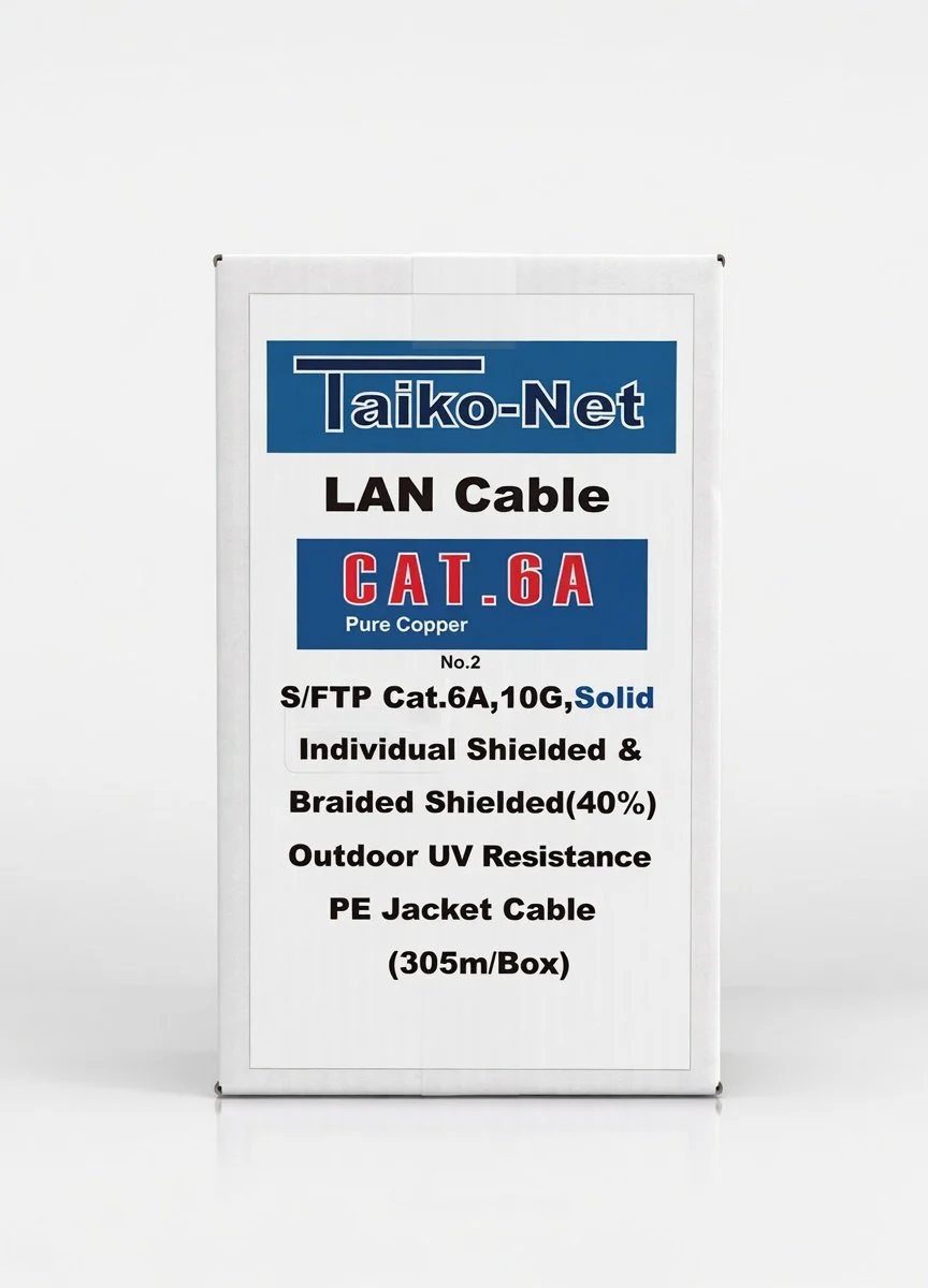 Taiko-Net LAN Cable Cat.6A S/FTP, 10G, Solid - Outdoor/PE Jacket (40%)
