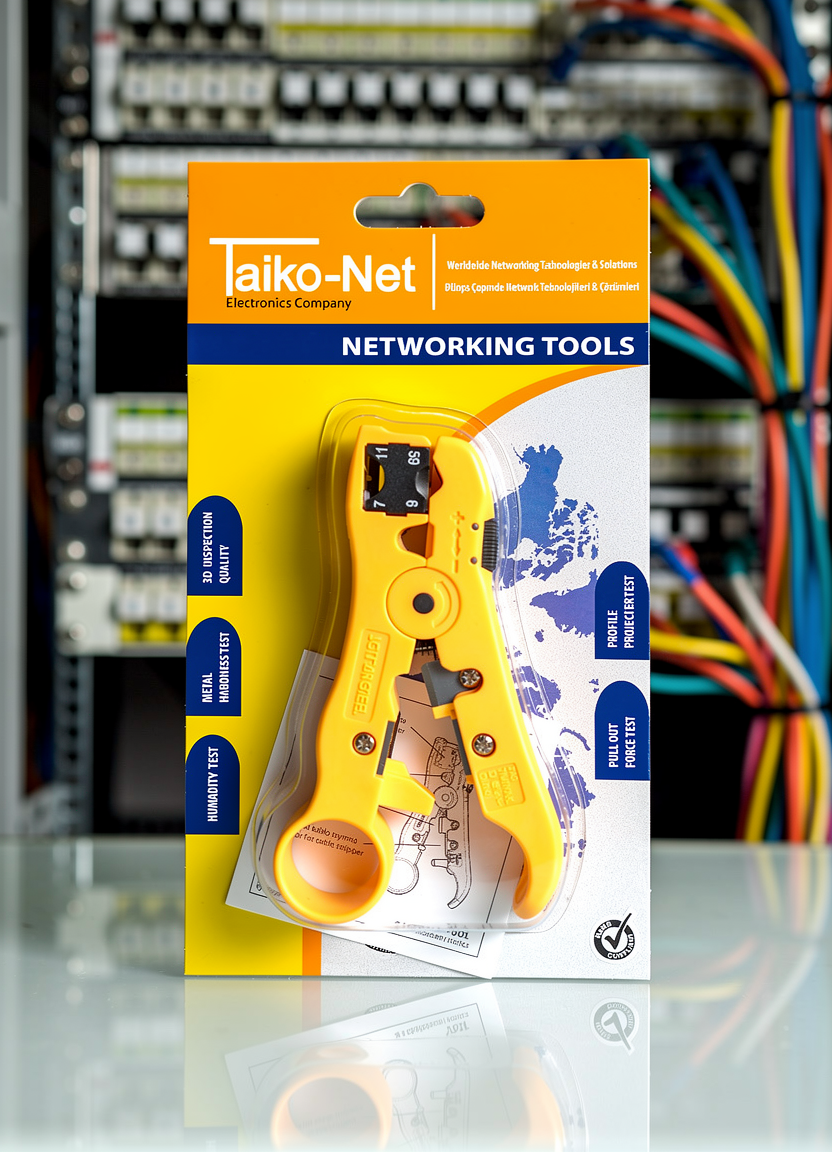 Taiko-Net TNT352 Universal cable stripper with cutter RG59, RG6, RG7 & RG11 Coax