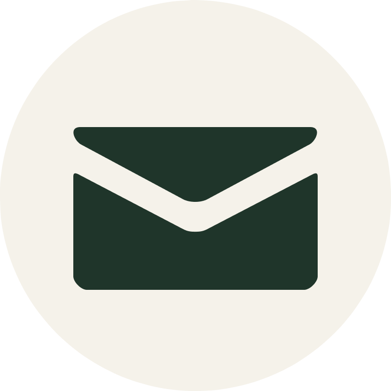 Icon of an open envelope, representing email or messaging.
