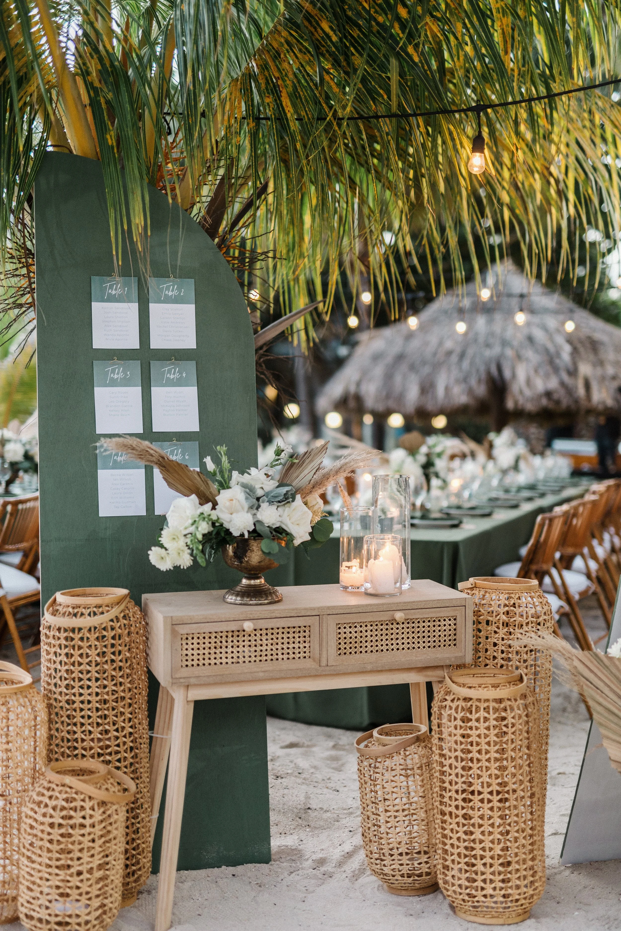Wedding decor design Full Service Beach event