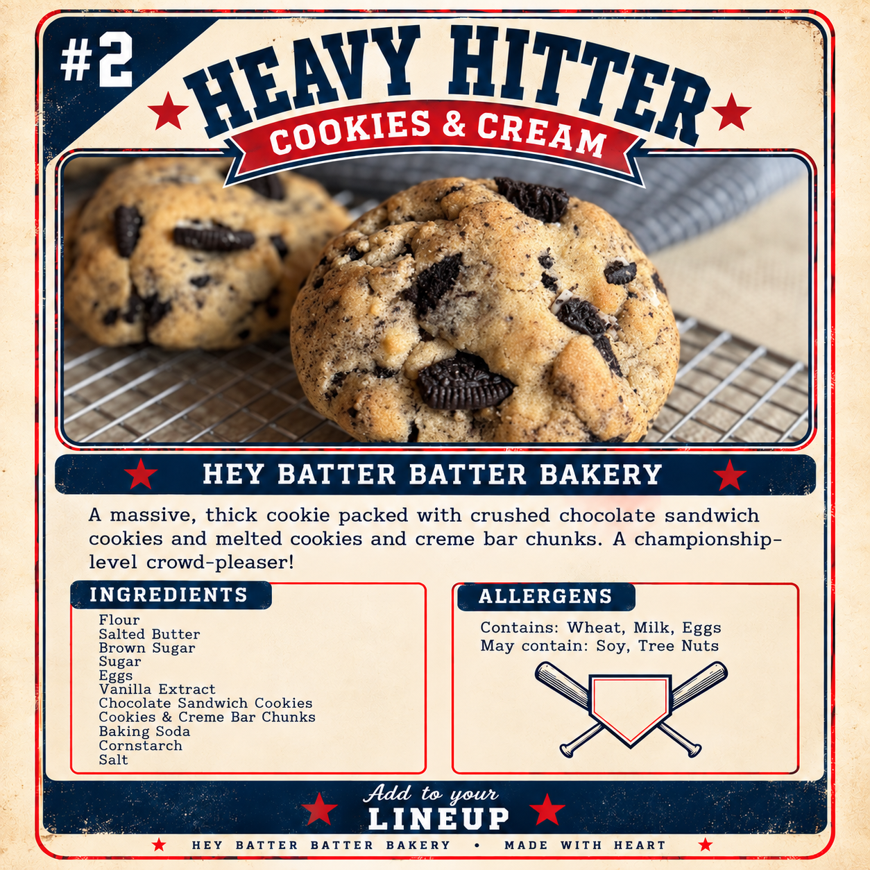 Heavy Hitter Cookies and Cream