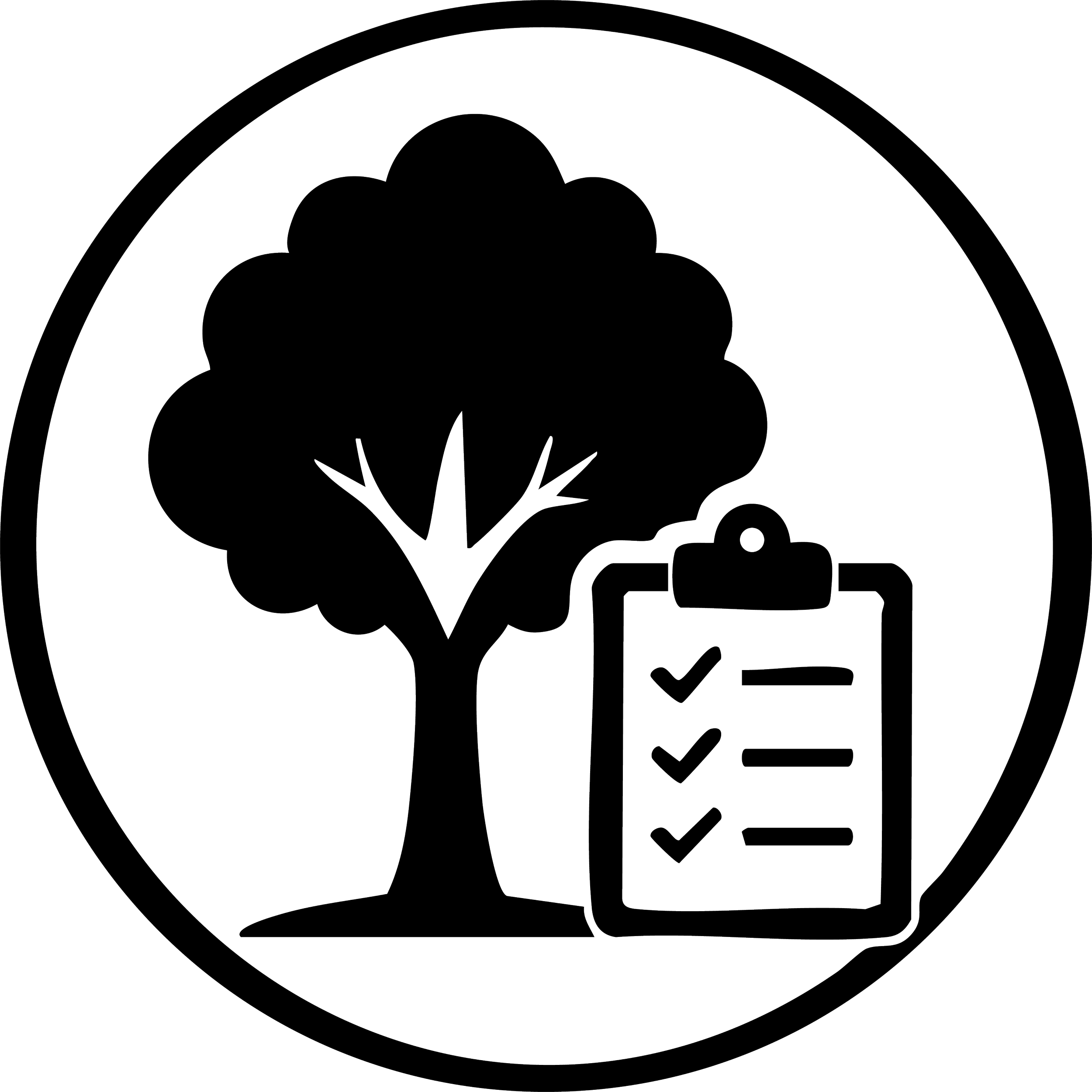 Black and white outline drawing of a cannabis plant with a rainbow in the background.