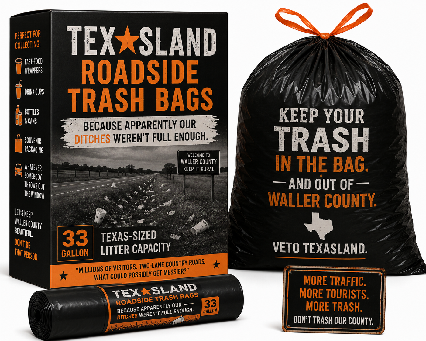 TEXASLAND ROADSIDE TRASH BAGS