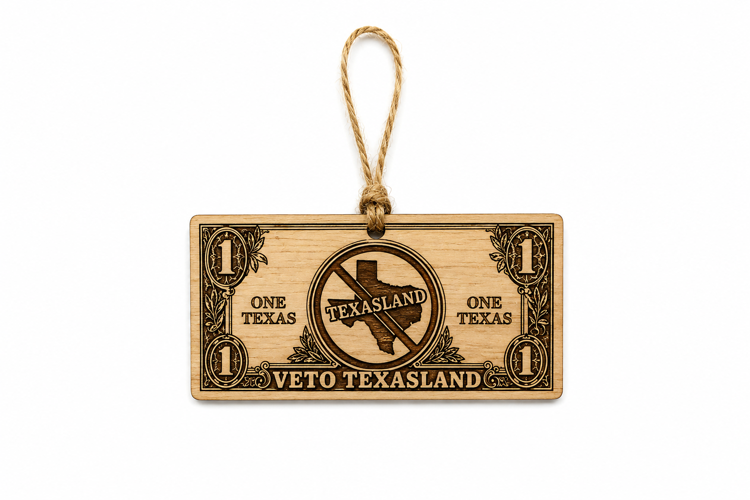 Classic Collection:  Wooden Dollar Ornament