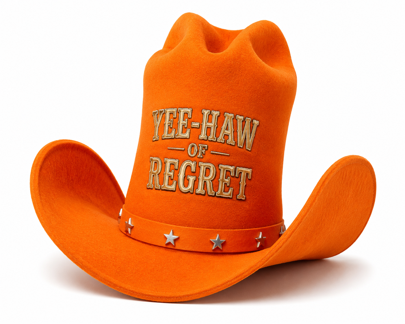 Yee-Haw of Regret Orange Cowboy Hat