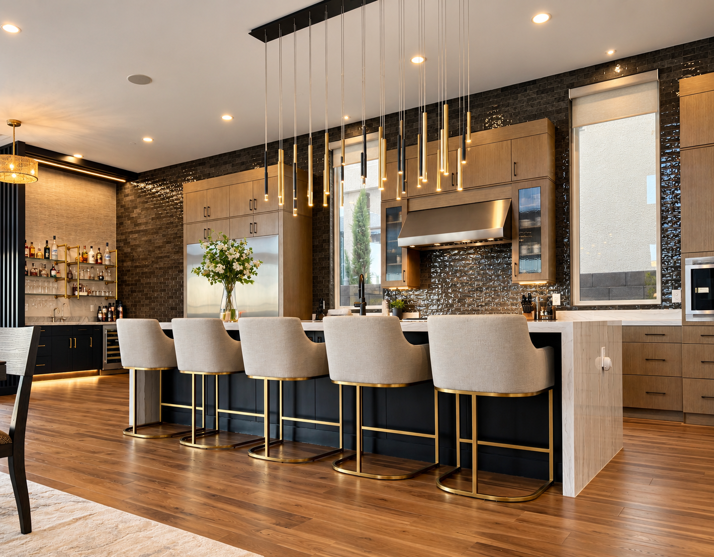 Luxurious Modern Kitchen and Brass Pendant Island.png