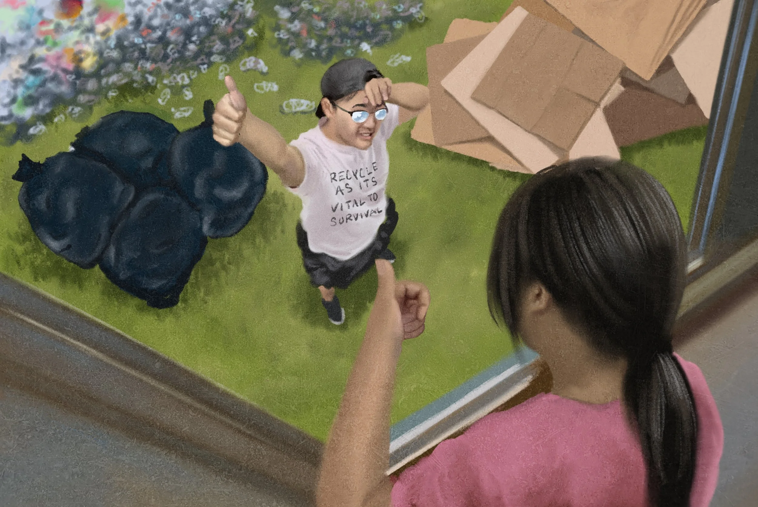 Recycle, As Its Vital to Survival - Digital painting (procreate)