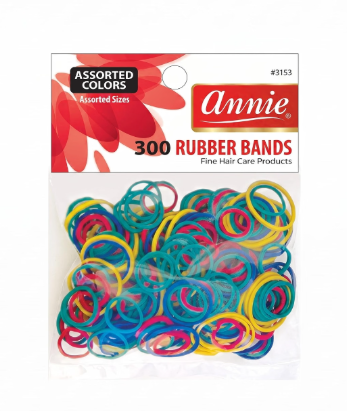 Annie 300 pc Rubber Bands - Multicolor
