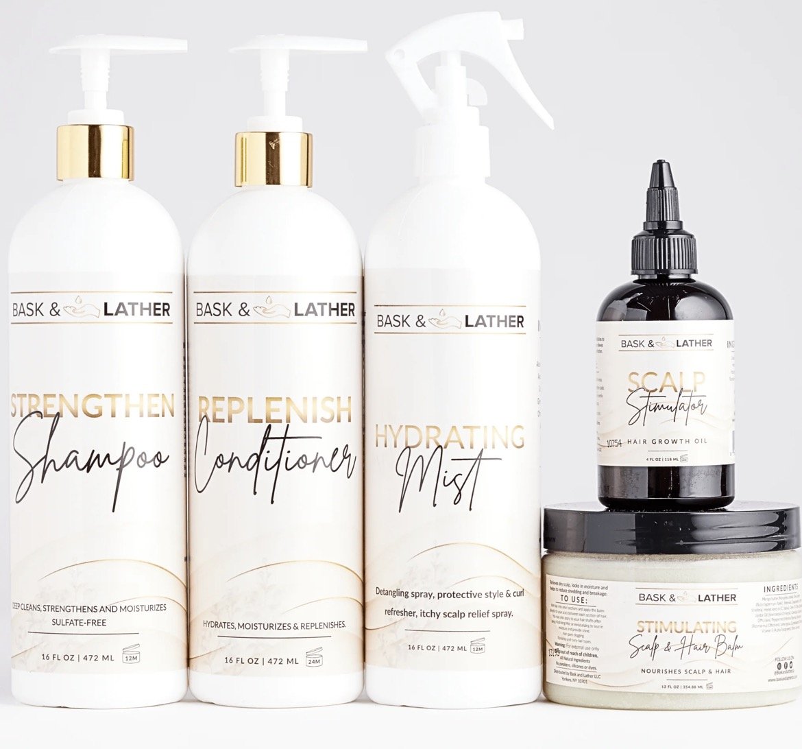 Bask and Lather Complete Hair Care Set