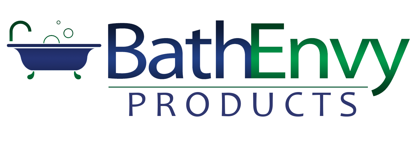 Stylized graphic with the words 'Bath Env' and an illustration of a bathtub.