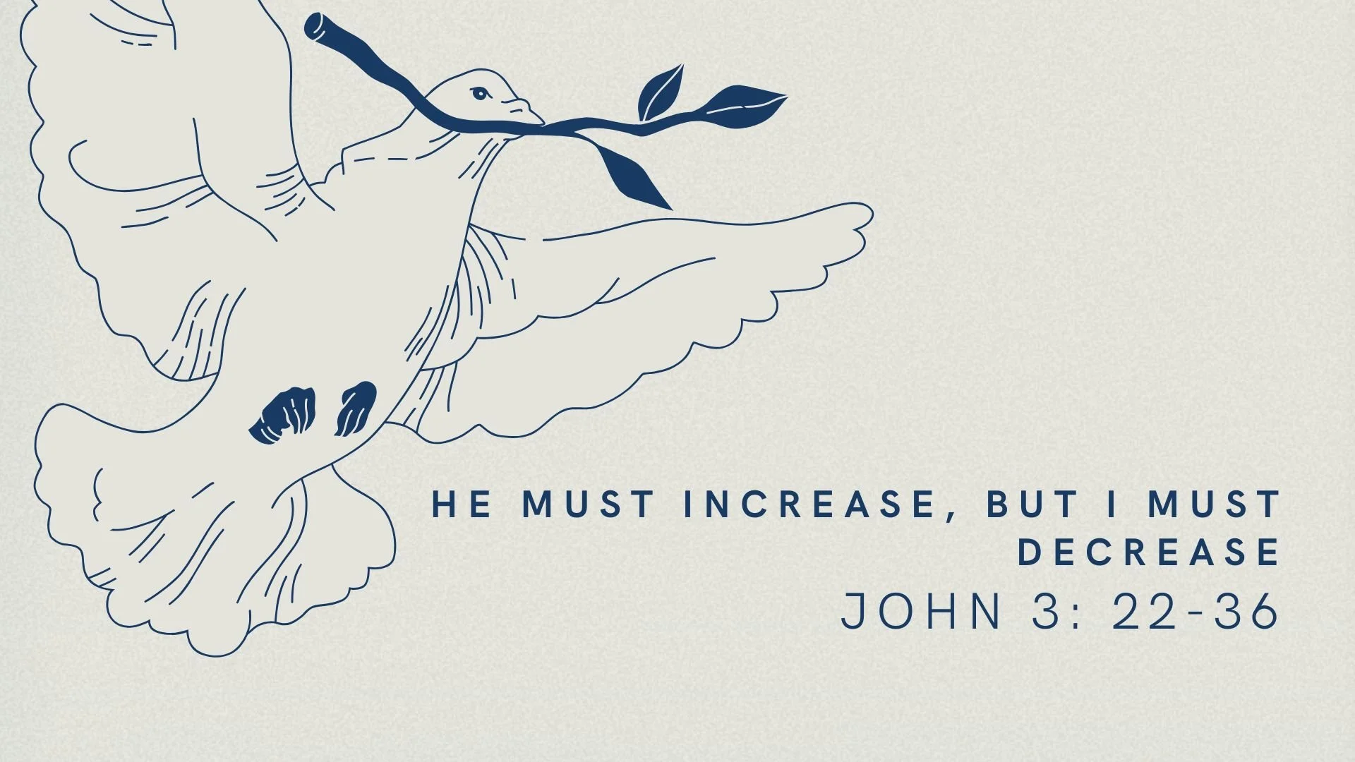 He Must Increase, But I Must Decrease | The Gospel of John 3: 22-36