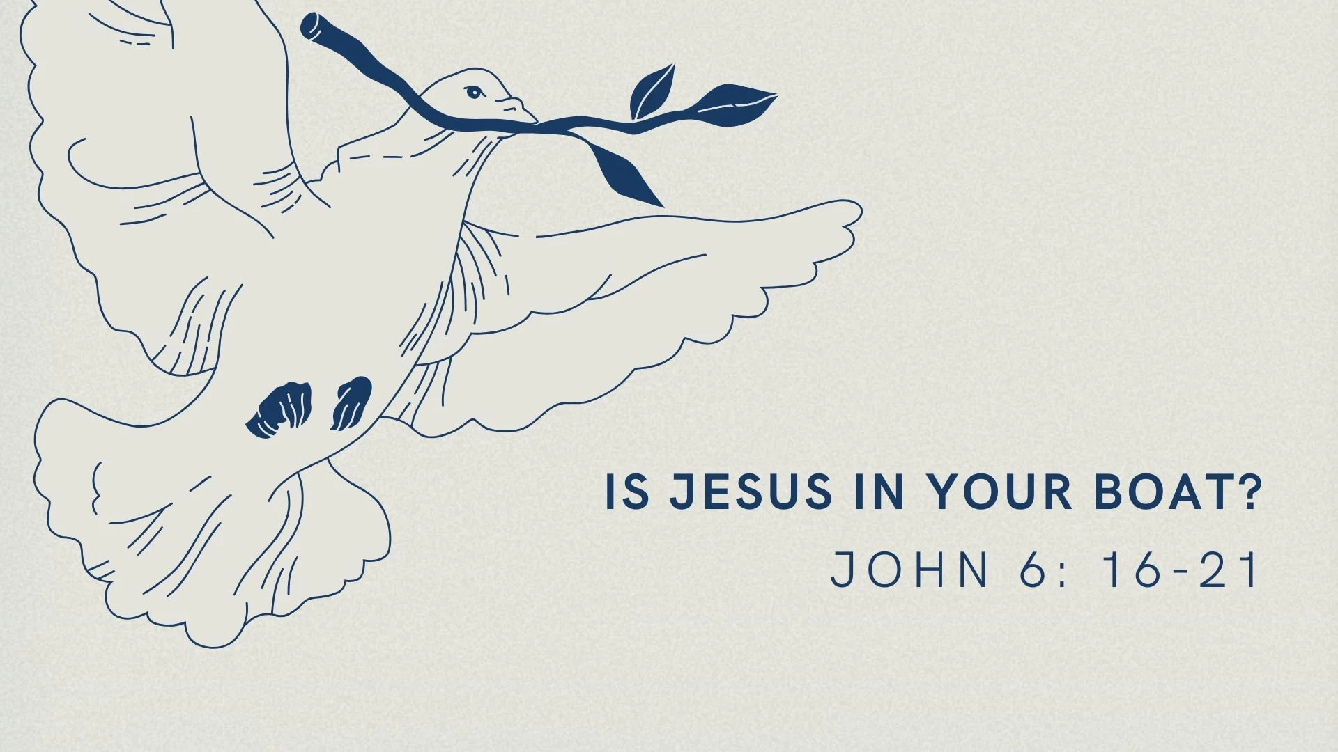 Is Jesus In Your Boat? | The Gospel of John 6 16-21