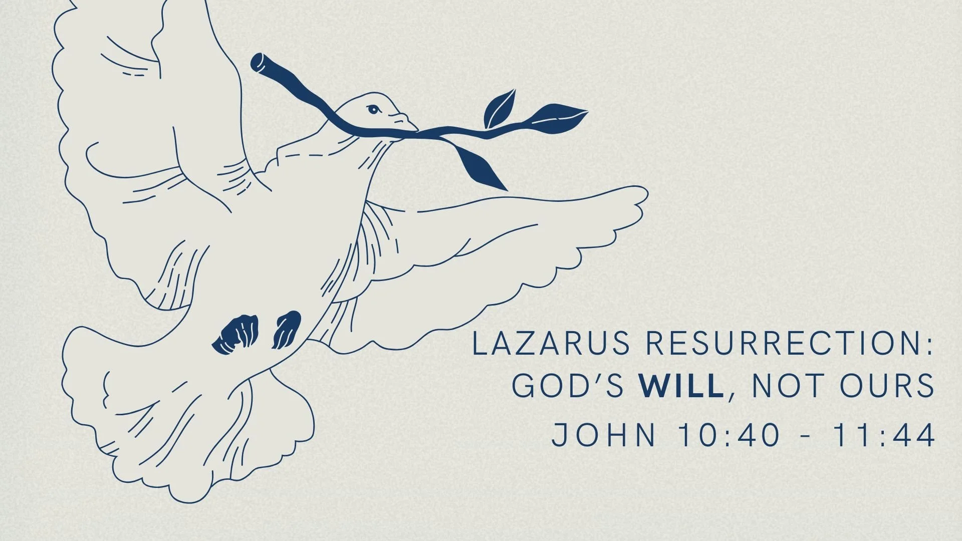 Lazarus Resurrection: God’s Will, Not Ours | The Gospel of John 10:40 - 11:44