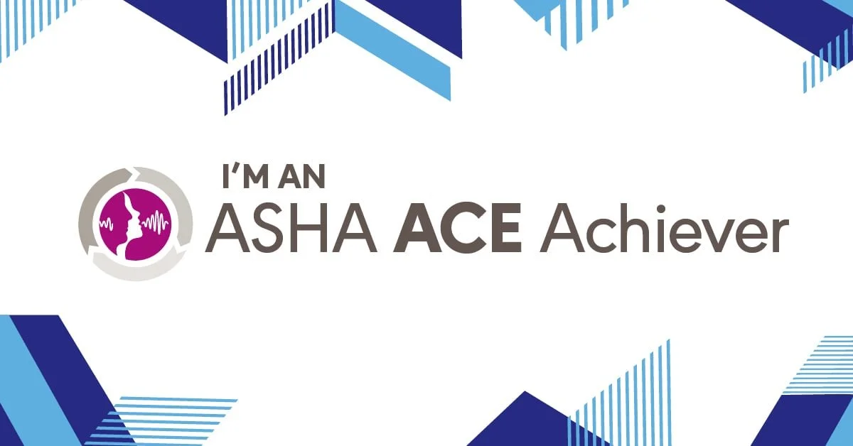 ASHA Award for Continuing Education ACE achiever x3
