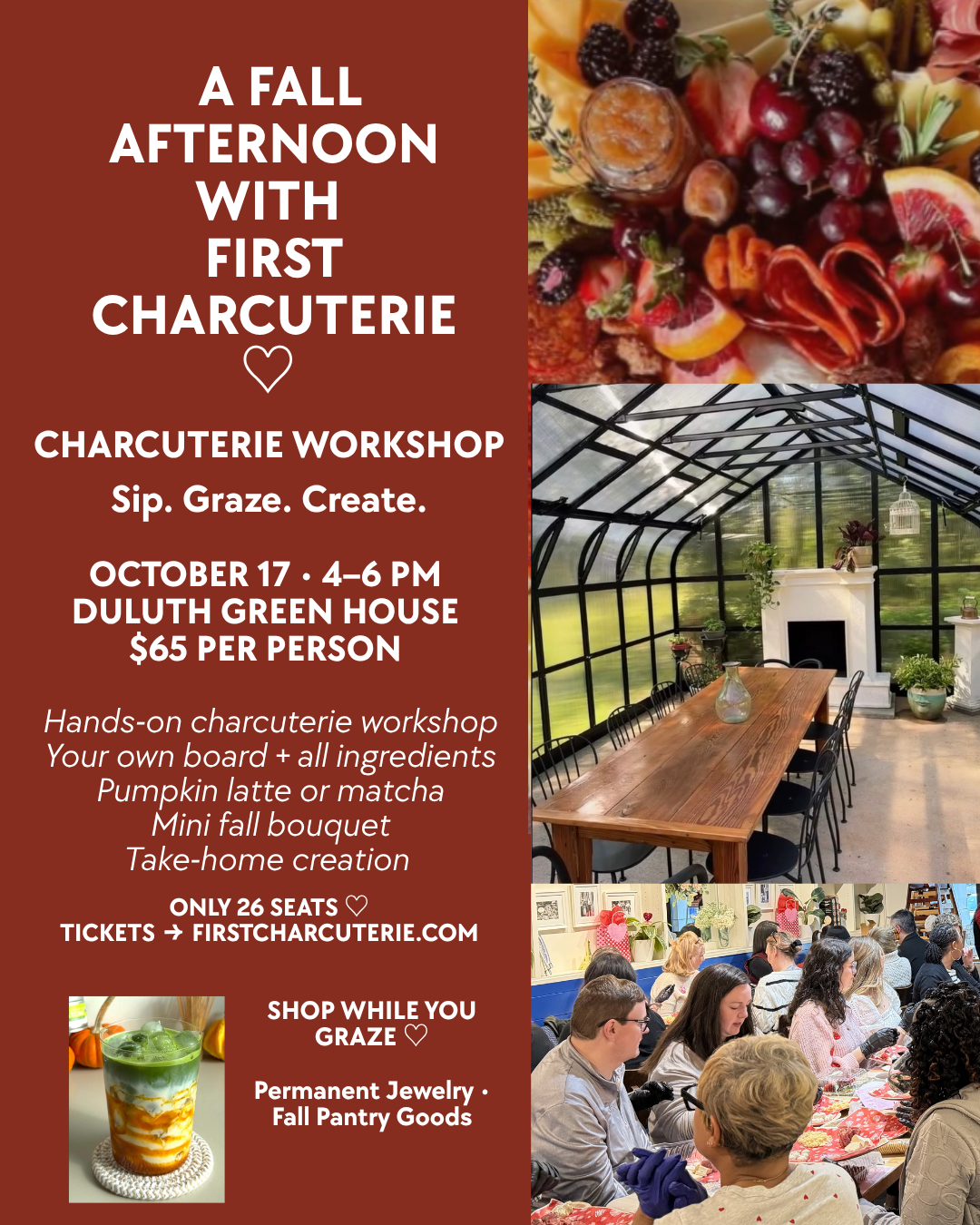 A Fall Afternoon with First ♡ | Charcuterie Workshop