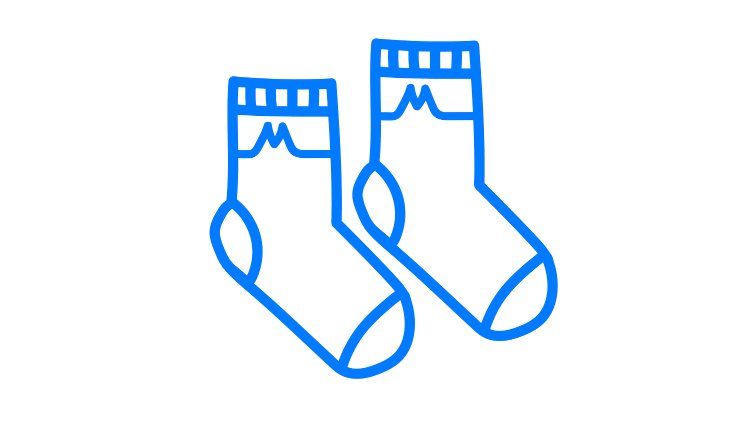 Two Blue Socks