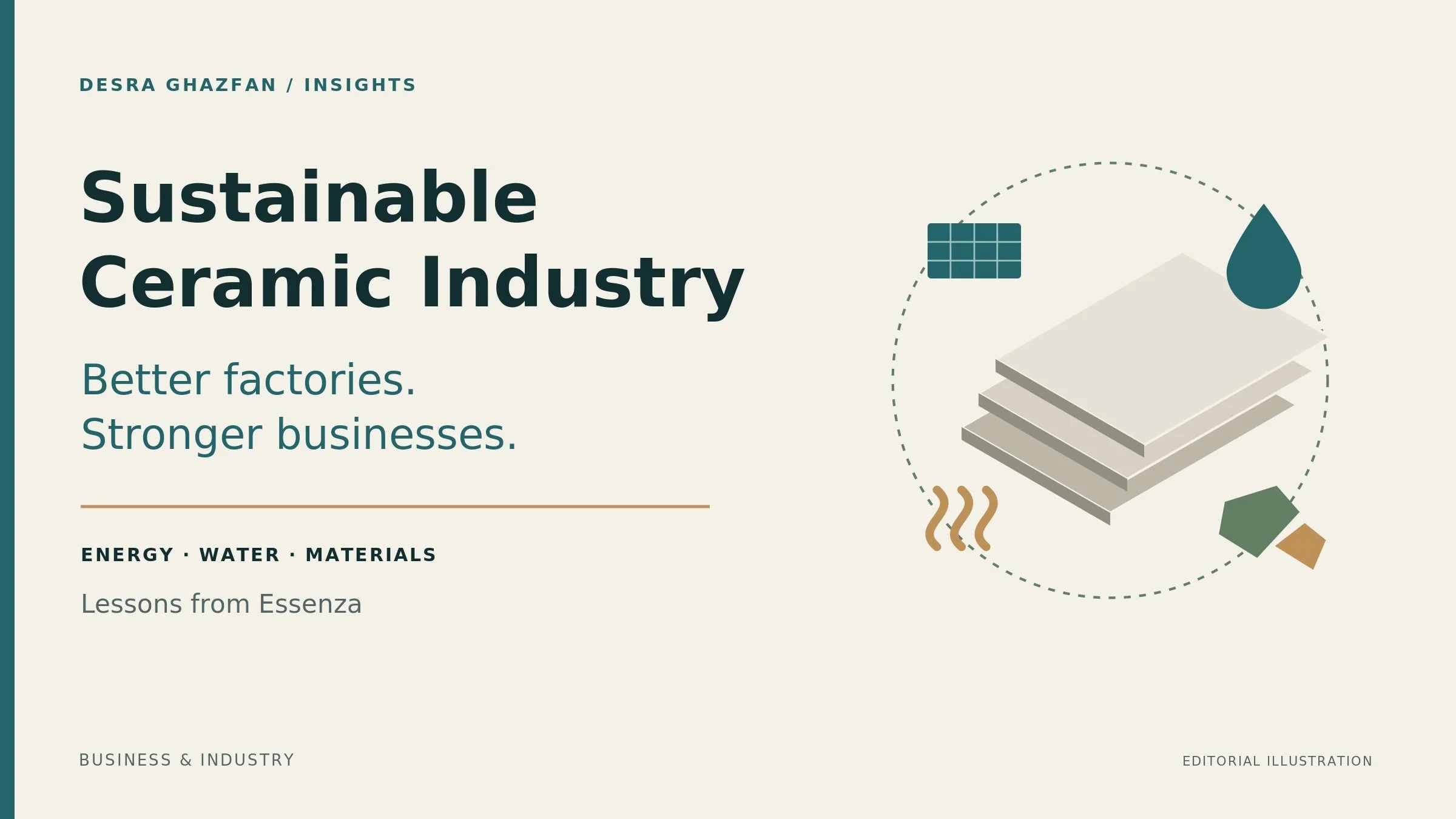 Sustainable Ceramic Industry: Better Factories, Stronger Businesses
