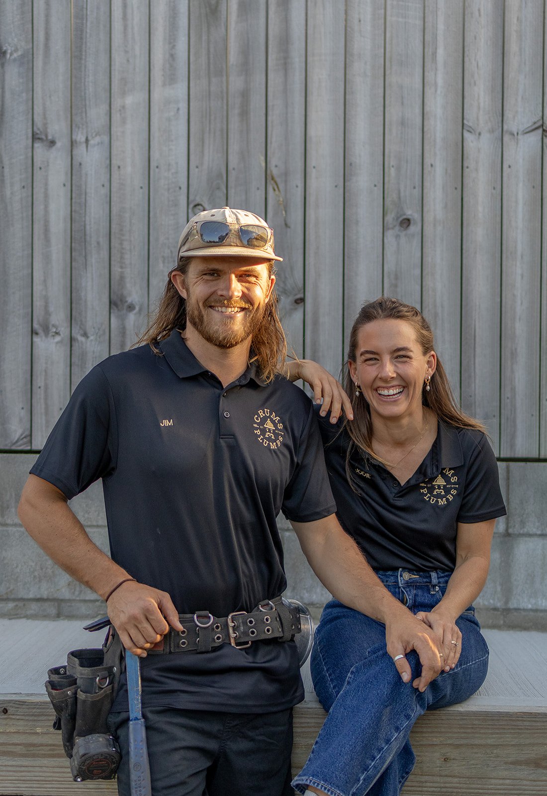 Jim and Jodie Crum, the husband-and-wife team behind Crums Plumbs.