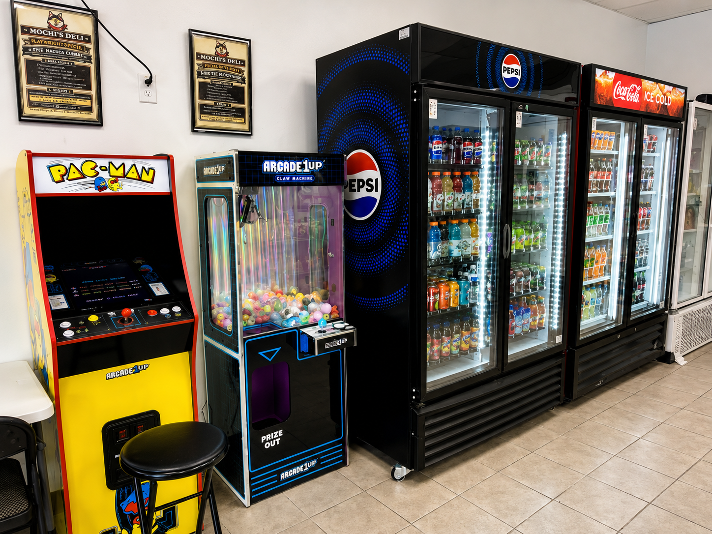 Arcade Games - Cold Drink Selection