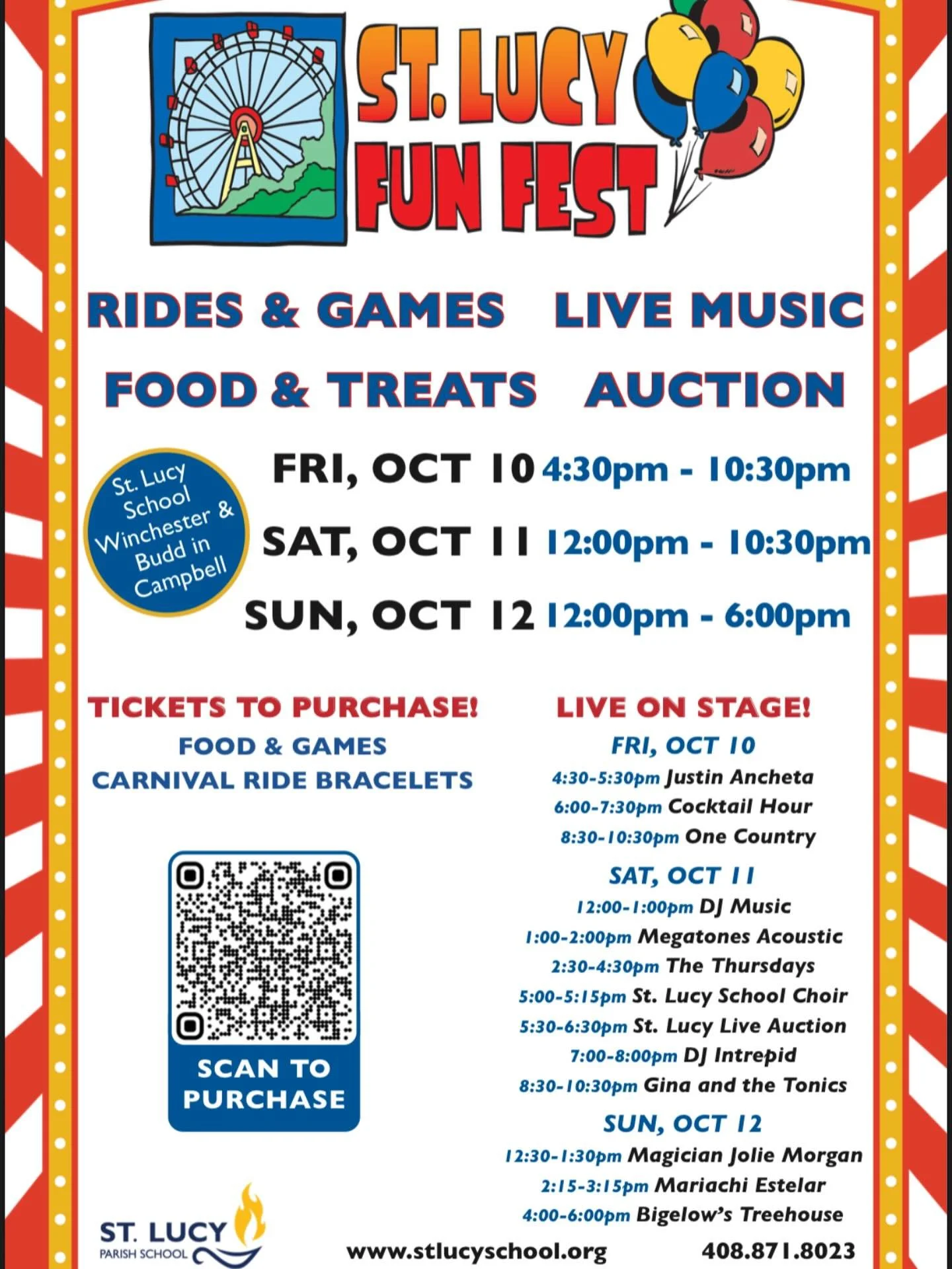 Time to mark your calendars! It&rsquo;s that time of year again! It&rsquo;s officially the 1 month countdown until Fun Fest at @stlucyschool ! For a second year in a row, I&rsquo;ll be there putting on a show at 12:30pm on Sunday, October 12! Until t