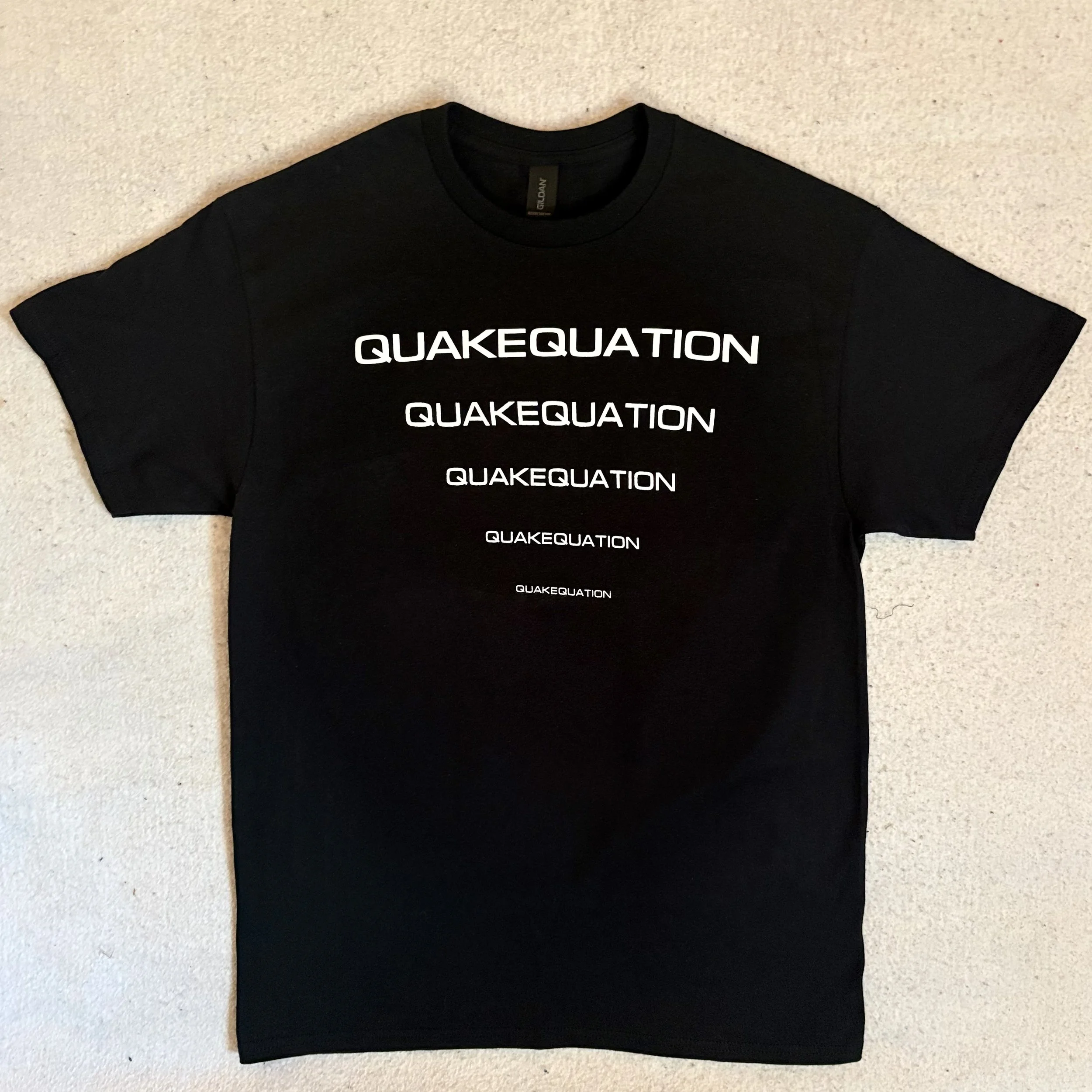 QUAKEQUATION T-SHIRT (Multi Text)