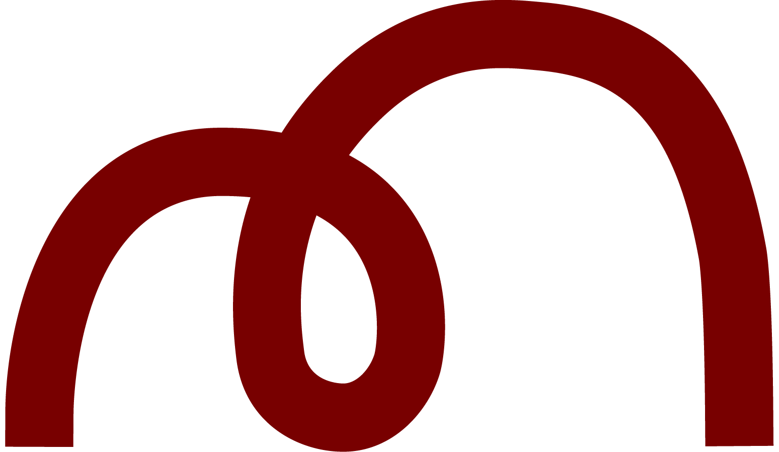 Red and black logo with stylized letter 'M'.