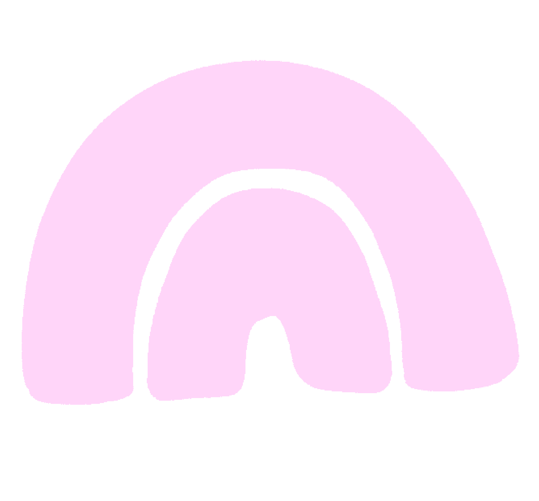 Pink abstract shape.