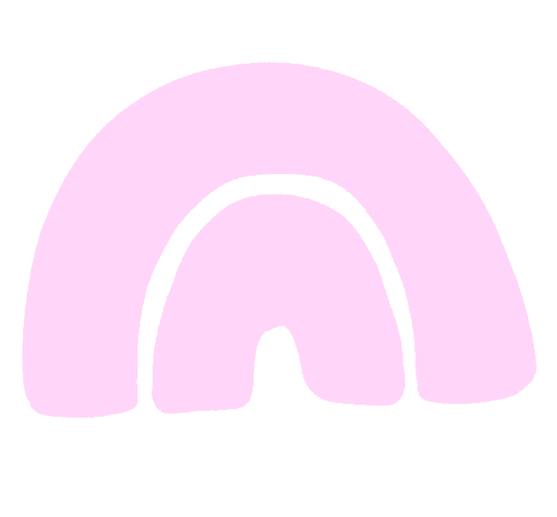 Pink abstract shape.