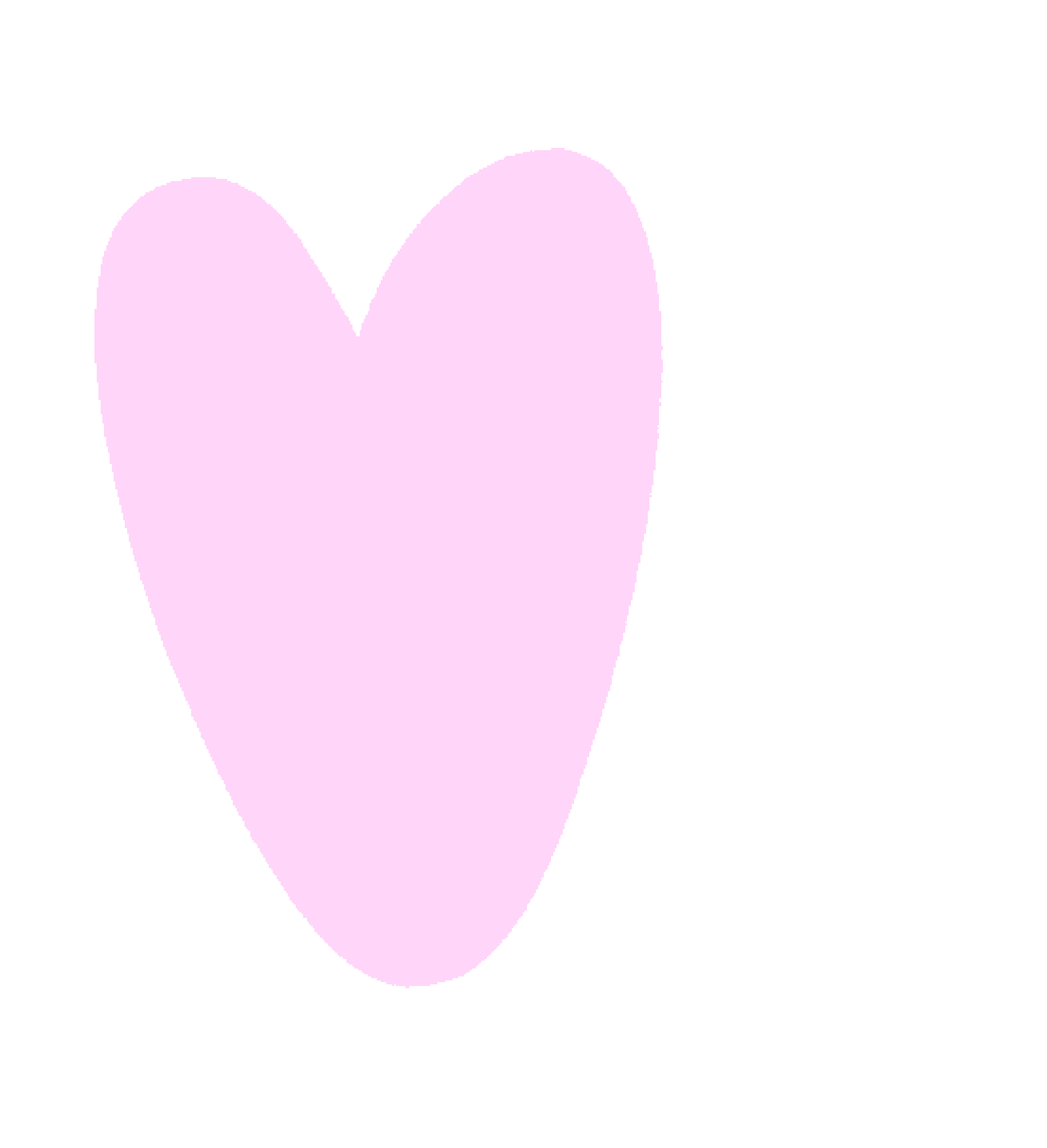 Pink heart illustration with black background