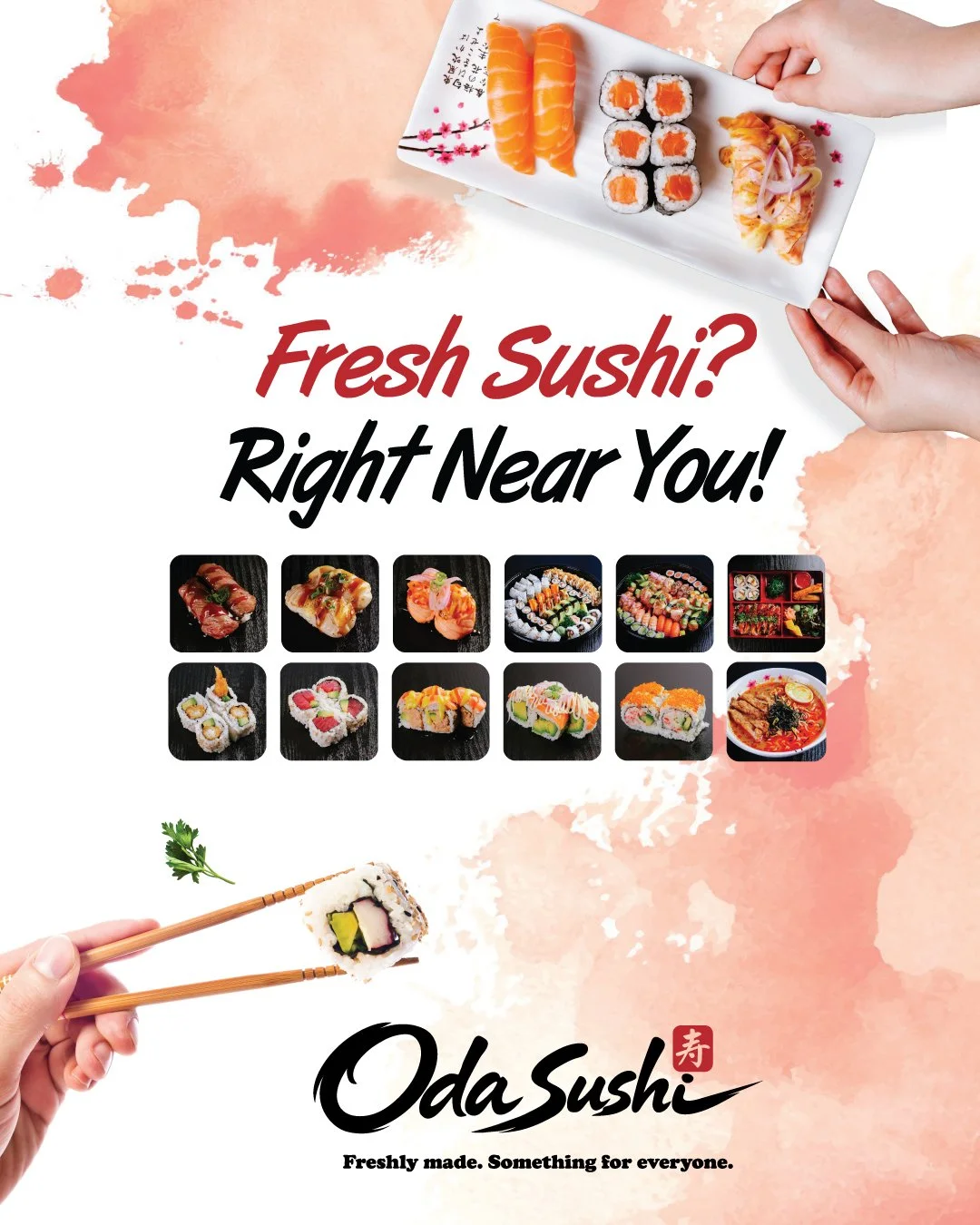 Fresh sushi, made right near you! 🍣✨
From classic favourites to colourful rolls, fresh sashimi and comforting hot dishes, there&rsquo;s something for everyone at Oda Sushi.
Come by and enjoy fresh, delicious sushi with the whole family. 🥢
📍 Oda Su