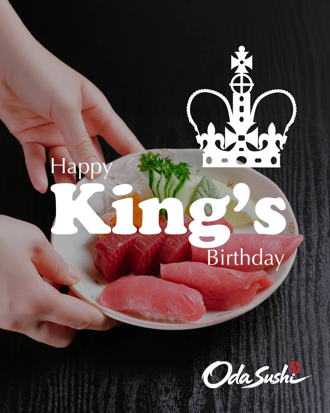 Happy King&rsquo;s Birthday! 👑
Please note that Oda Sushi will be closed for the King&rsquo;s Birthday public holiday.
We hope everyone has a safe and relaxing long weekend, and we look forward to welcoming you back soon! 🍣✨