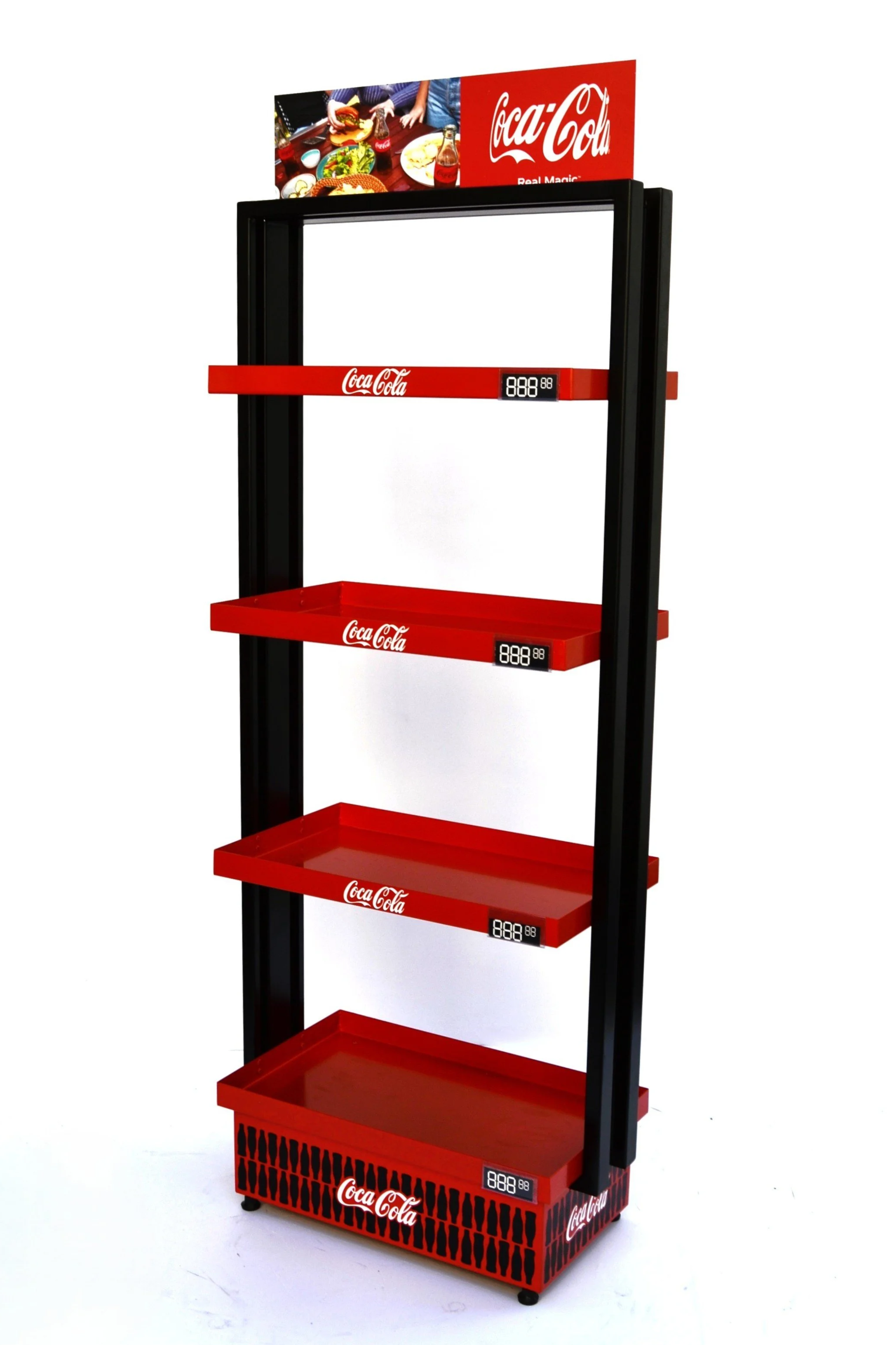 POS polica po meri za izlaganje proizvoda
Brendirana polica 
Metalna POS polica sa više nivoa 
Drvena POS polica izrađena po meri
Samostojeća polica
Brendirani retail display
POS polica sa LED rasvetom
Tematska promotivna polica izrađena po meri