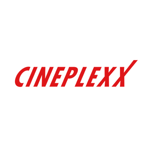 Cineplexx logo in red text on a white background