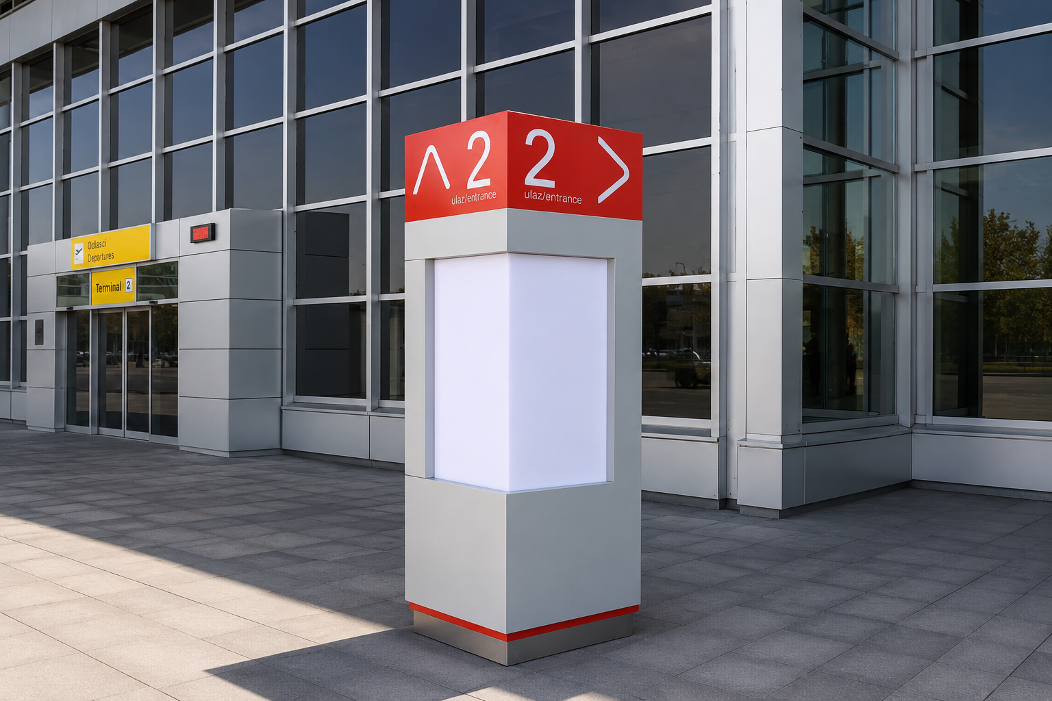 Svetleći reklamni totem za spoljašnju upotrebu
Samostojeći reklamni totem izrađen po meri
Reklamni totem sa LED ekranom
Digitalni totem sa integrisanim displejom
Informativni totem za poslovni objekat
Svetleći totem sa 3D logotipom