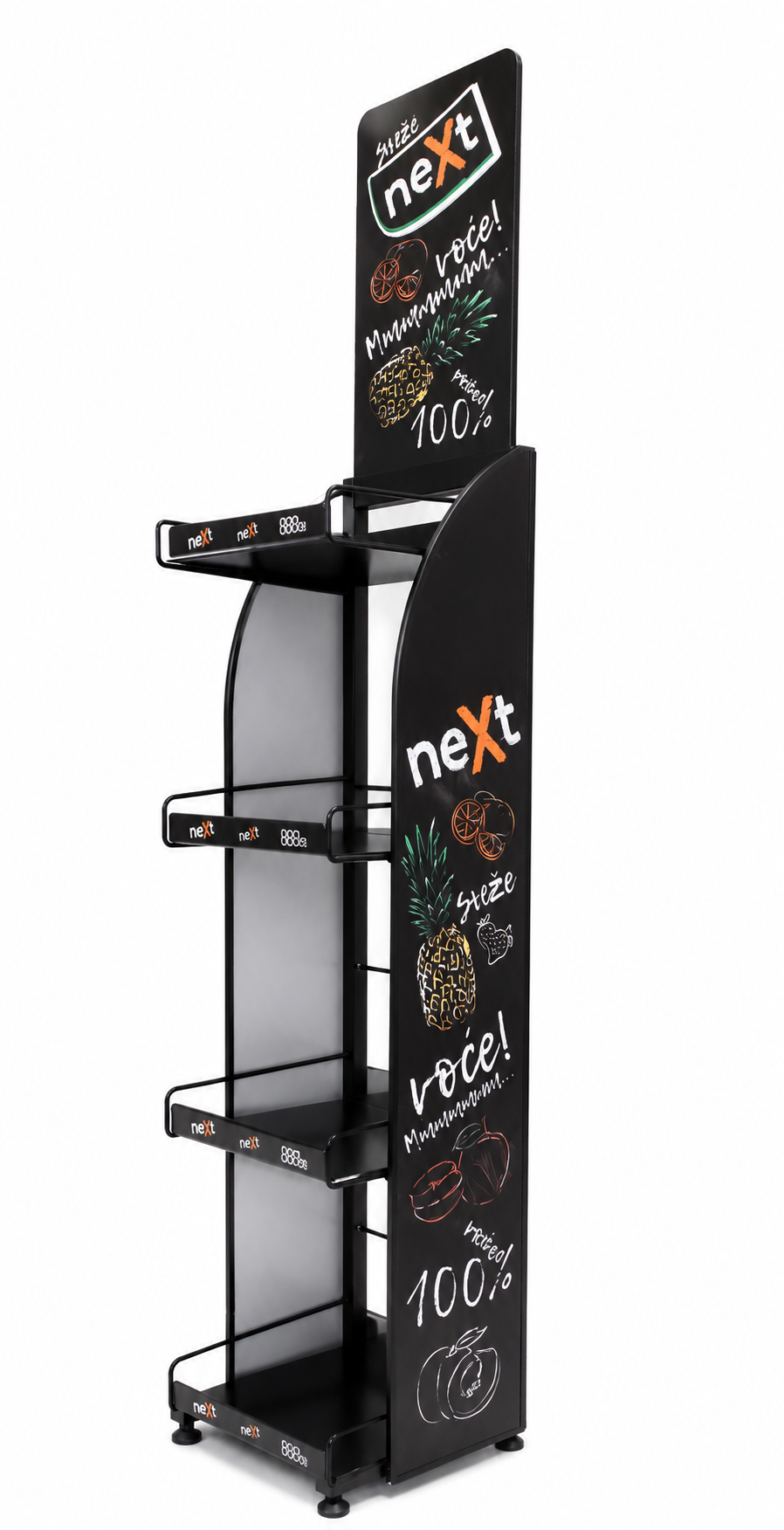 POS polica po meri za izlaganje proizvoda
Brendirana polica 
Metalna POS polica sa više nivoa 
Drvena POS polica izrađena po meri
Samostojeća polica
Brendirani retail display
POS polica sa LED rasvetom
Tematska promotivna polica izrađena po meri