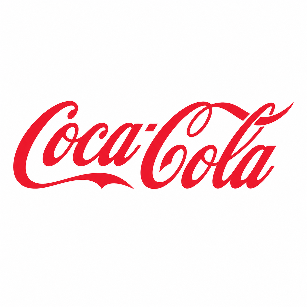 Red Coca-Cola logo on a white background.