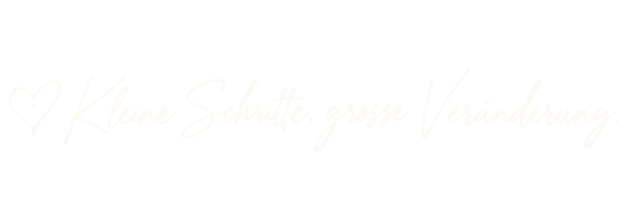 Neon-Schriftzug mit der Aufschrift "Kleine Schritte gegen Burnout" und einem Herzsymbol auf der linken Seite.