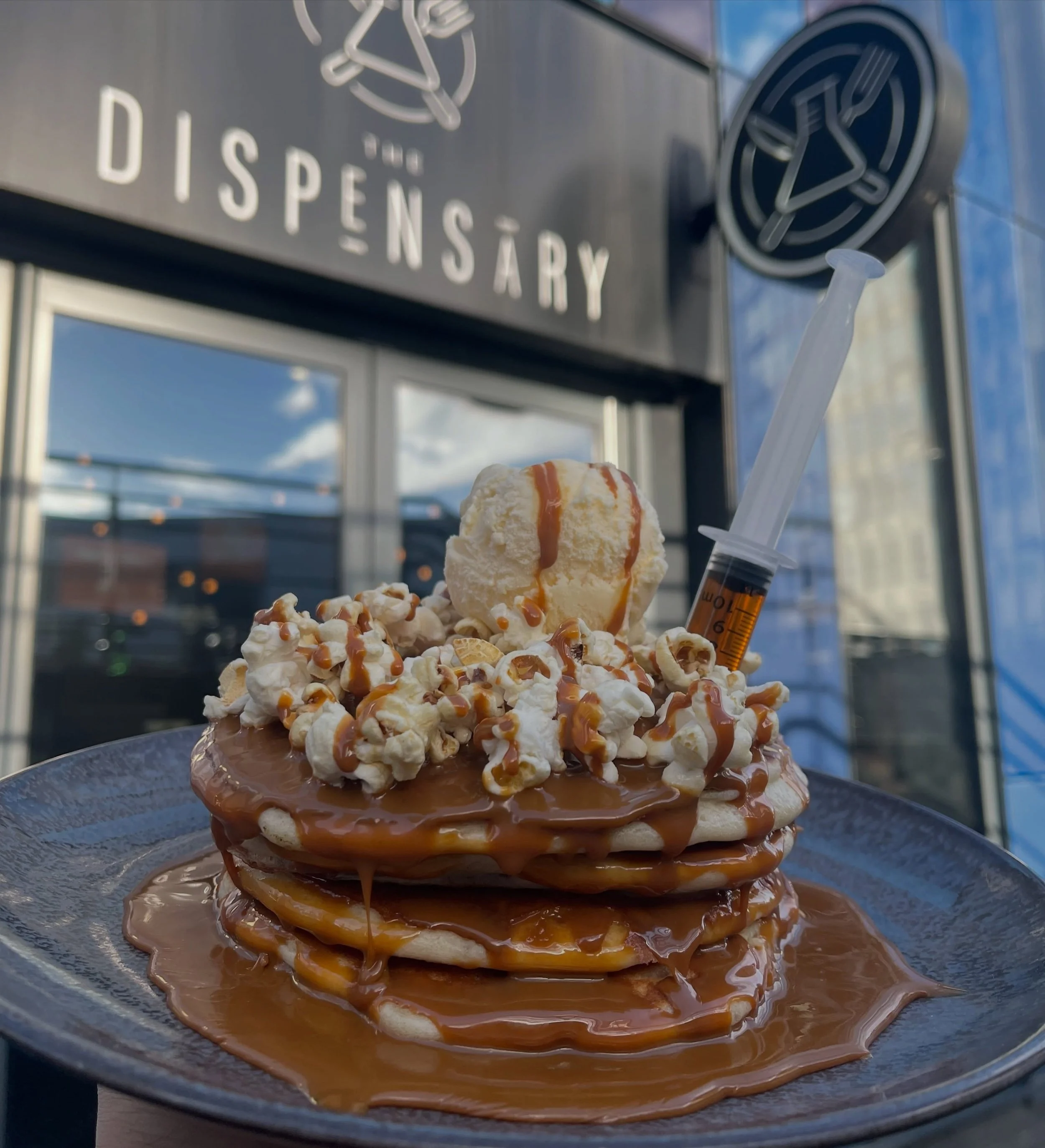 D R E N C H E D in Toffee and Salted Caramel sauce and topped with Toffee Popcorn 🍿don&rsquo;t forget to POP IN and try them!