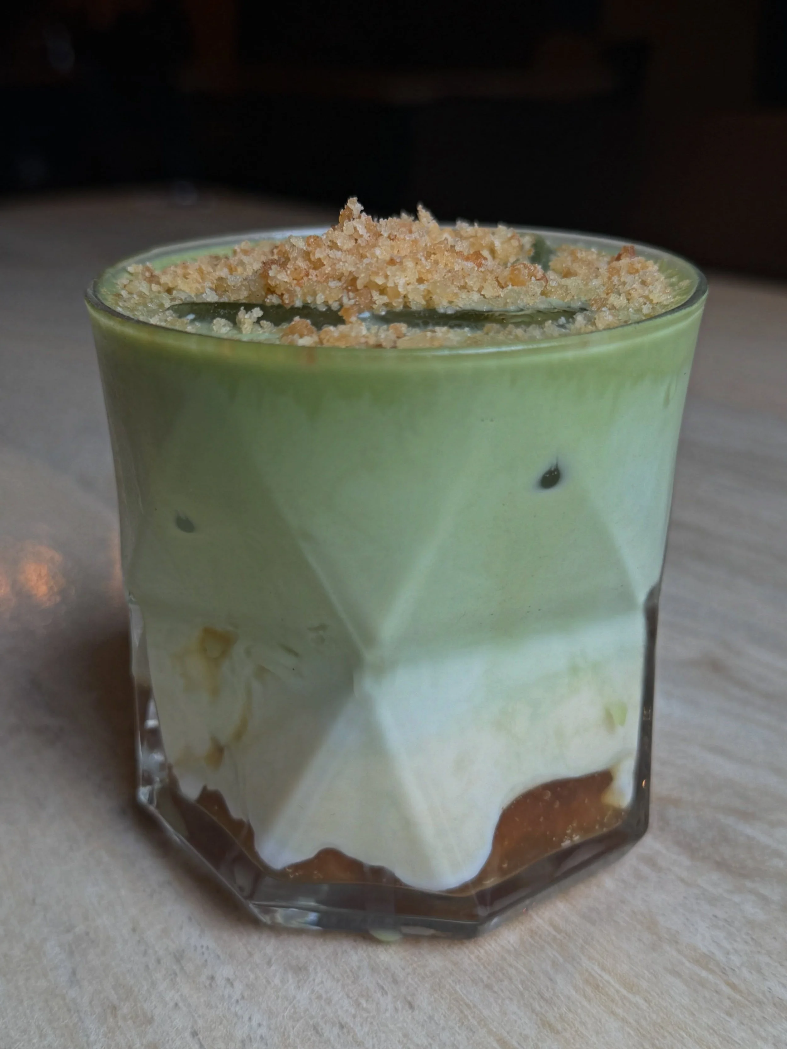 A little taste of autumn in every sip 🍎🍵🍂

Our Apple Crumble Matcha is made with real apple sauce, creamy custard cold foam and finished with a generous sprinkle of crumble and cinnamon. Sweet, spiced and seriously cosy. 🤎

Part of our Cosy Autum