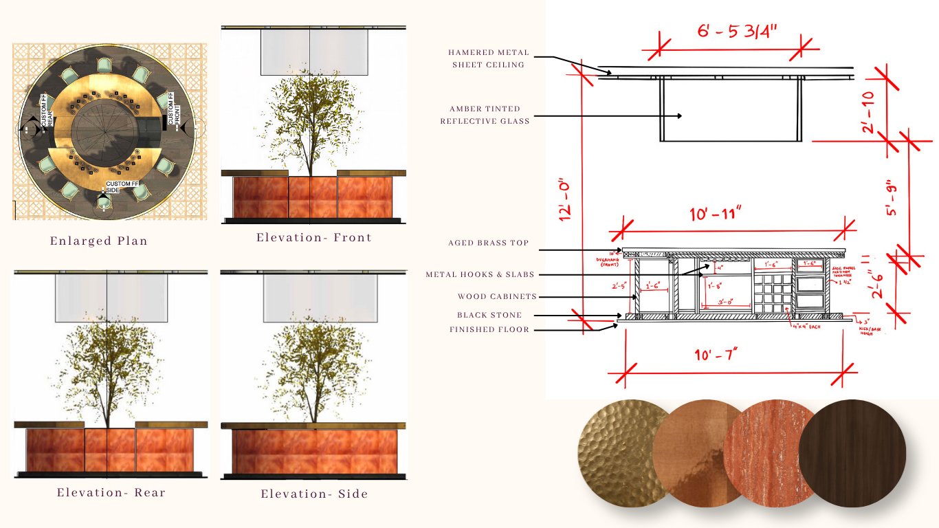 Feature Bar Sectional Drawing