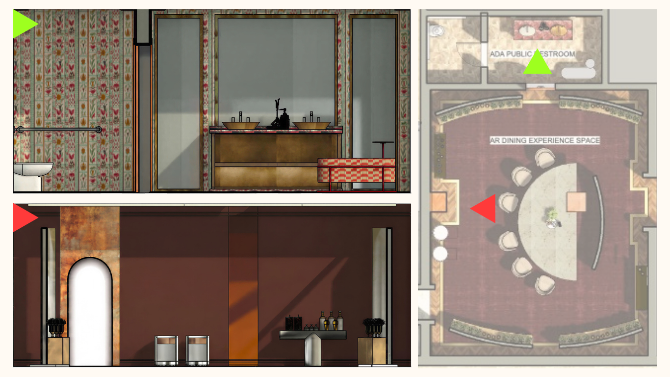 VIP Dining Experience Elevation Drawings