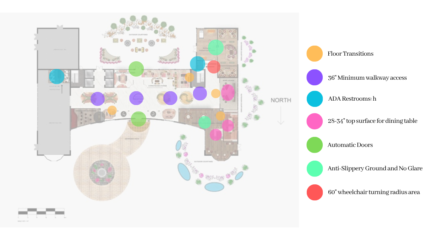 Floor Plan- ADA Standards Noted