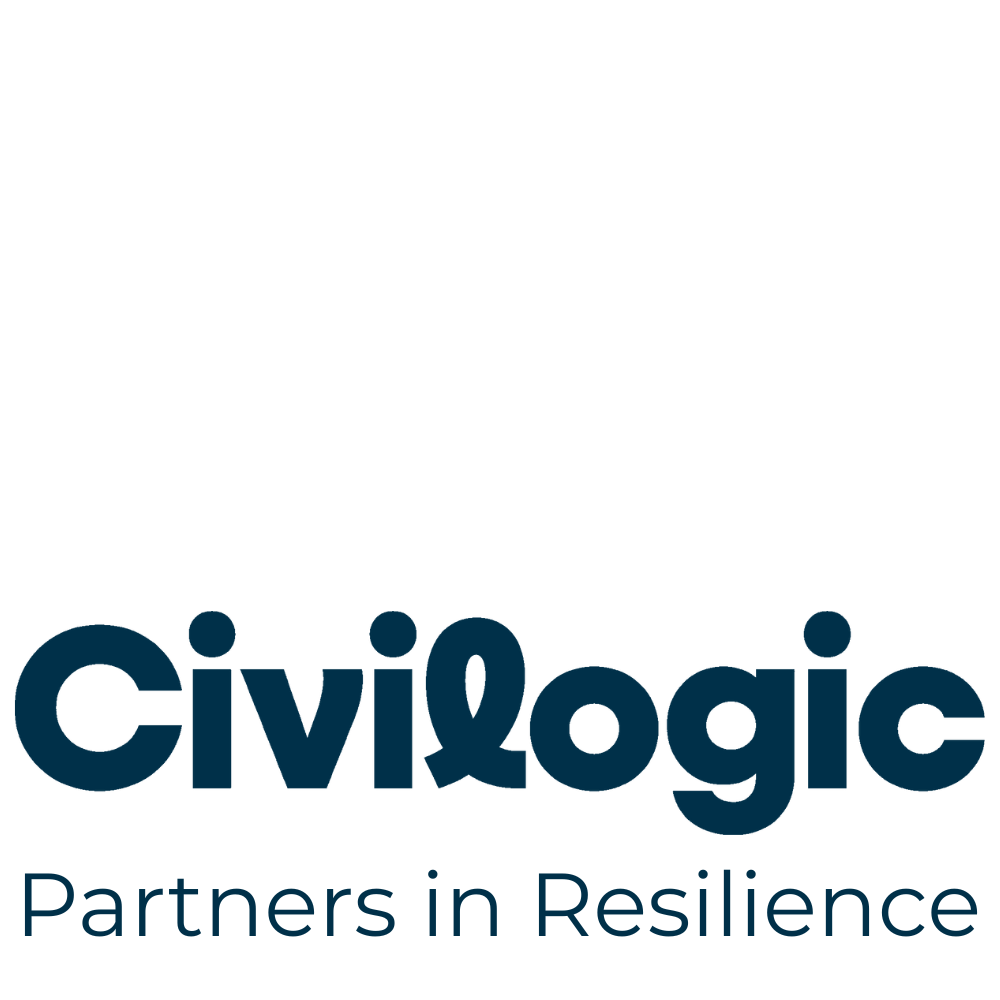 Logo of Civic Logic with the tagline "Partners in Resilience" underneath.