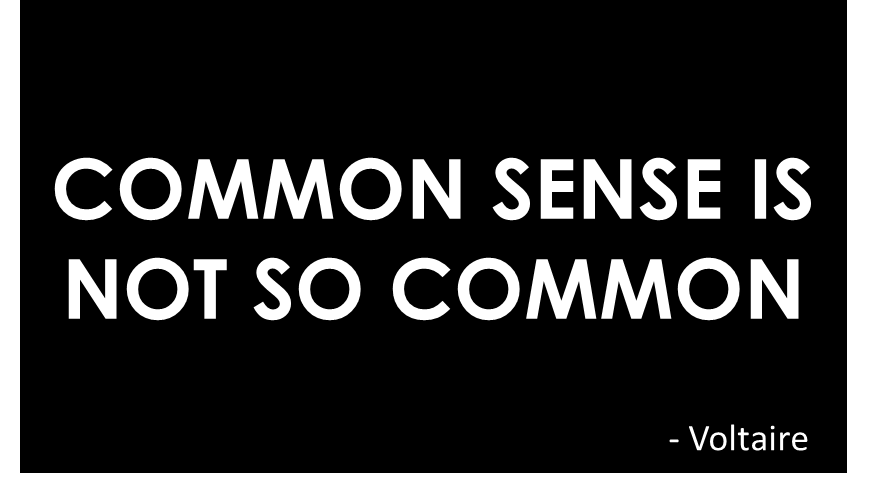 Common Sense - the not so magic 'customer experience' ingredient