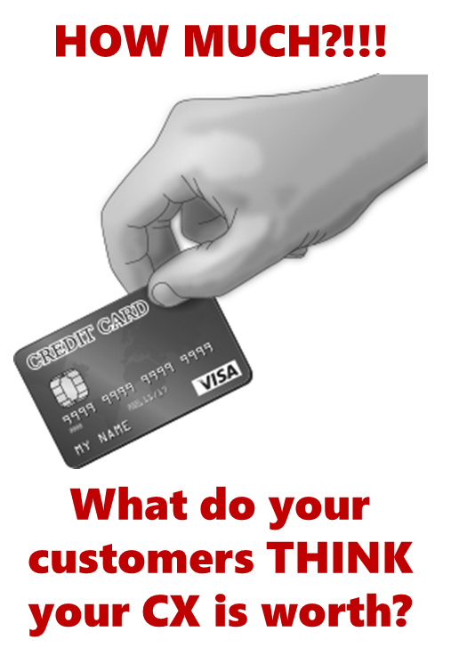 How much!! Would you be brave enough to let customers pay you what they THINK their CX is worth?