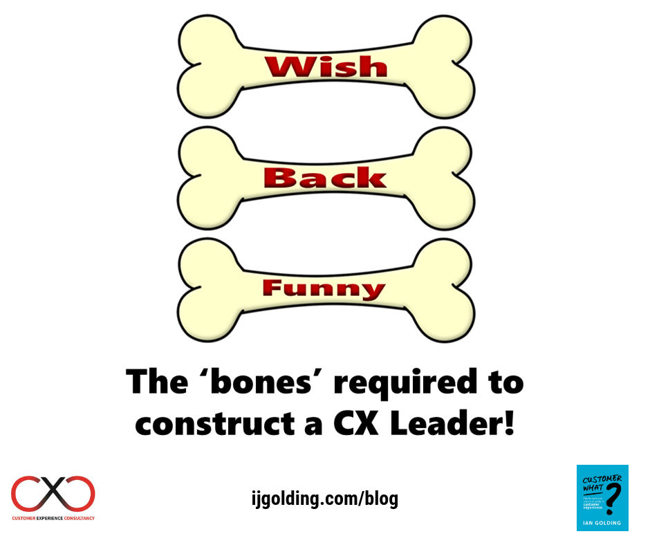 Do You Have a Funny Bone? The 3 Vital “Bones” Required by All Customer Experience Leaders!