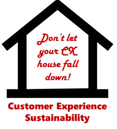 Customer Experience Sustainability: don't let your CX house fall down!
