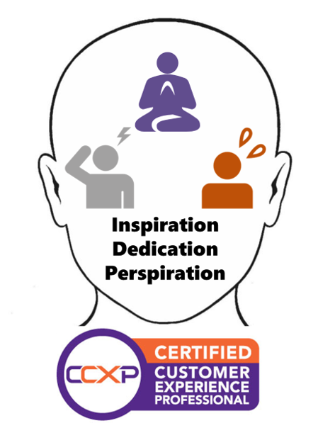 Inspiration, Dedication, Perspiration - welcome to the mind of the Customer Experience Professional!