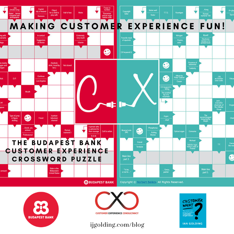 Making Customer Experience Fun! The Budapest Bank CX Crossword Puzzle